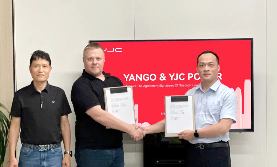 新能源出海再提速 | YJC与YANGO全球运营品牌公司签署战略合作,斩获两年3万套商用电动三轮车订单!
